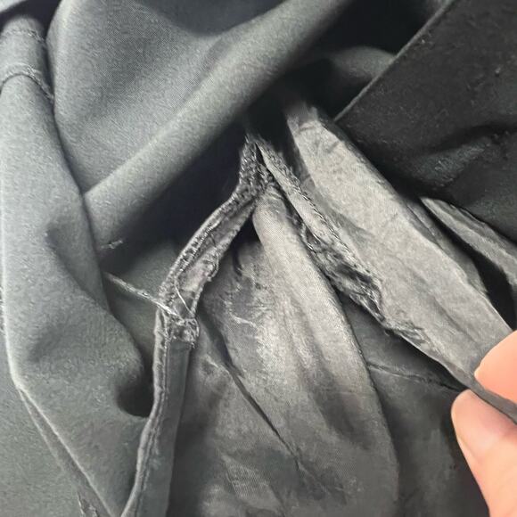 Ann Taylor LOFT Pleated Mini Skirt Size 10 Black Minimalist Lined Belt Loops - Picture 9 of 11